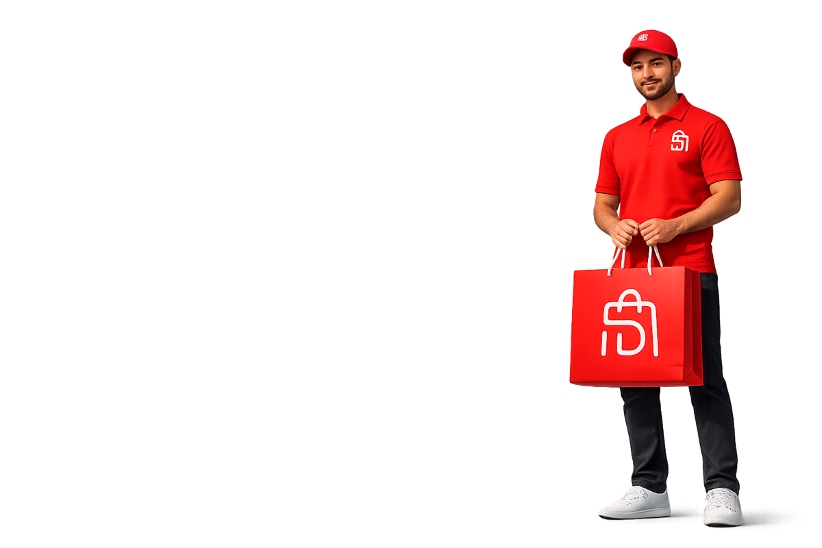 Discounter courier connecting a company's products to its customers